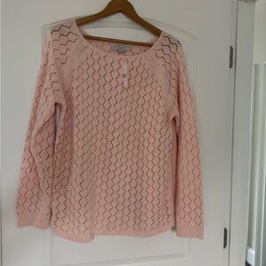 LOFT Peach Knit Sweater